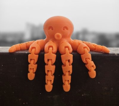 Восьминіг міні антистресова 3D іграшка 3Dtoy38 фото