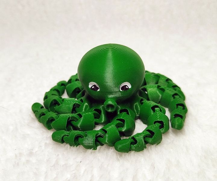 Восьминіг міні антистресова 3D іграшка 3Dtoy38 фото