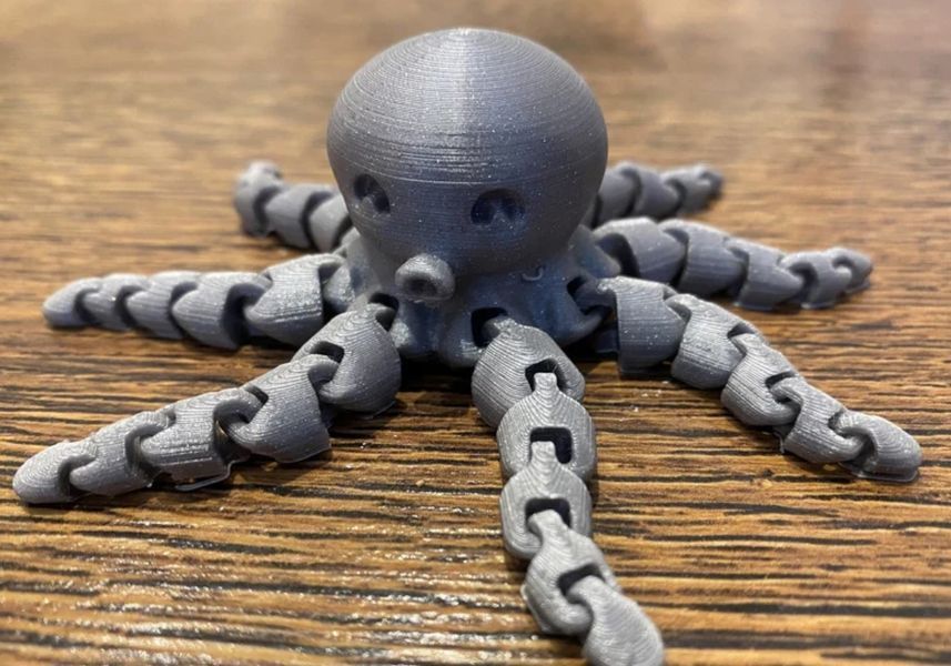 Восьминіг міні антистресова 3D іграшка 3Dtoy38 фото