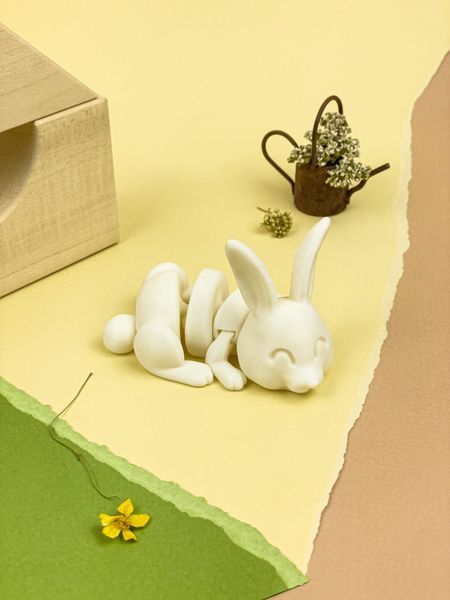Игрушка Кролик подвижный для раскрашивания 3Dpri26 фото