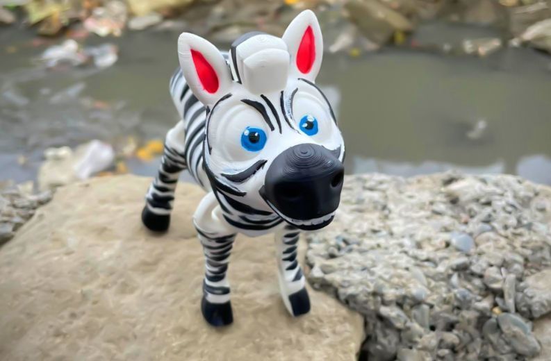 Зебра іграшка 3D 3Dtoy15 фото