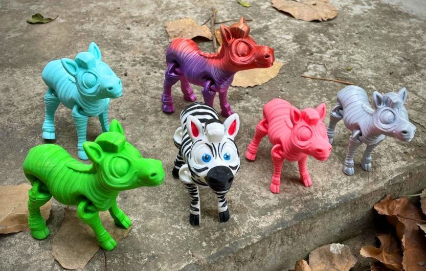 Зебра іграшка 3D 3Dtoy15 фото
