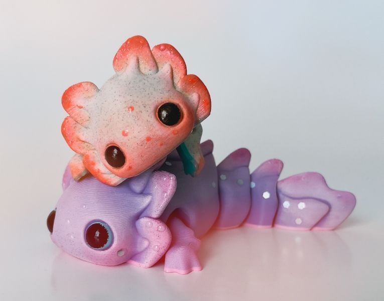 Аксолотль мини 3D игрушка 3Dtoy40 фото