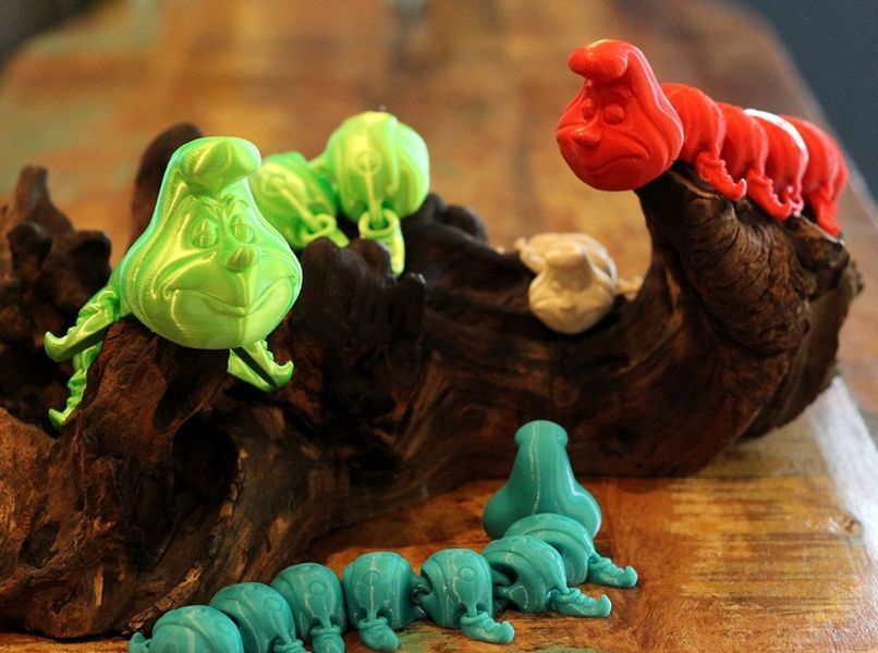 Гусениця рухлива іграшка 3D 3Dtoy35 фото