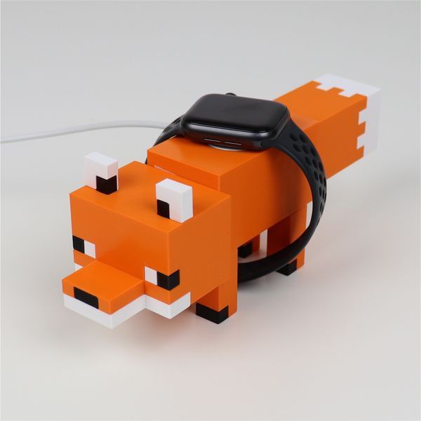 Підставка для годинника Apple Watch у стилі MINECRAFT FOX 3dliv11 фото