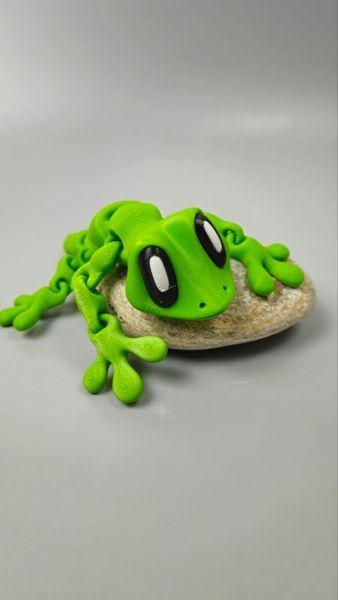 Гекон Ящірка рухлива 3D Іграшка 17см 3Dtoy57 фото