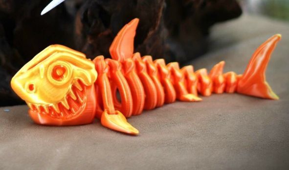 Акула скелет антистресс игрушка 3Dtoy23 фото