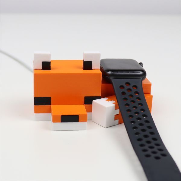Подставка для часов Apple Watch в стиле MINECRAFT Лиса 3dliv10 фото