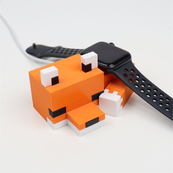Подставка для часов Apple Watch в стиле MINECRAFT Лиса 3dliv10 фото