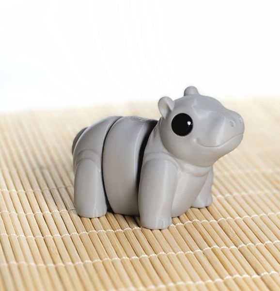 Гіпопотам Брелок 3D 3Dkey47 фото