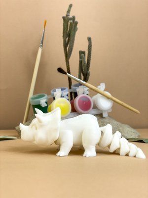 Игрушка Динозавр Трицератопс для раскрашивания 3Dpri16 фото