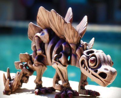 Скелет Стегозавр 3D игрушка 3Dtoy32 фото