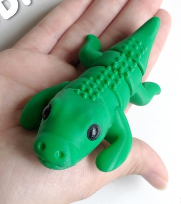 Детеныш Крокодила Брелок 3D 3Dkey04 фото