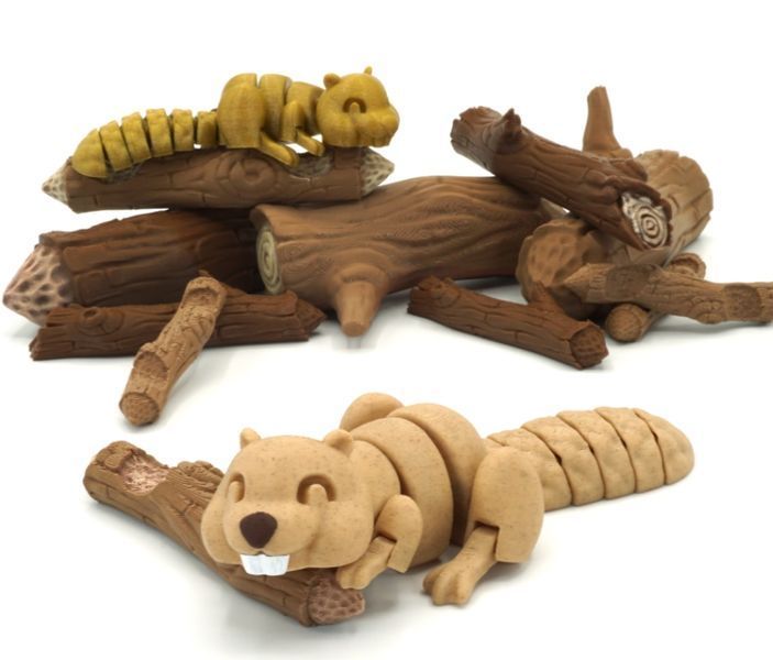 Бобер ленивый игрушка 3D 3Dtoy36 фото