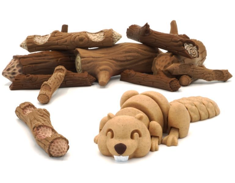 Бобер ленивый игрушка 3D 3Dtoy36 фото