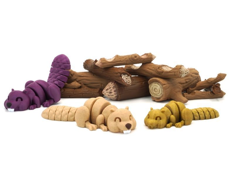 Бобер ленивый игрушка 3D 3Dtoy36 фото