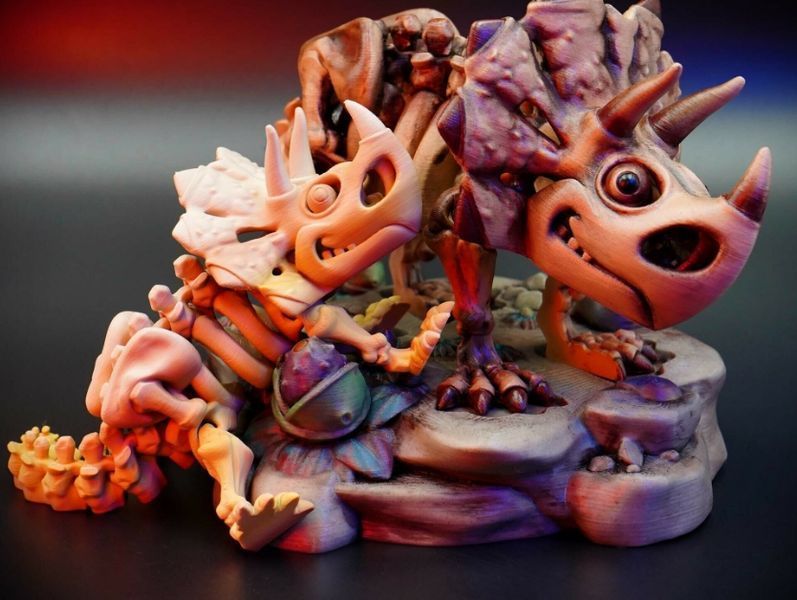 Скелет Трицератопс 3D игрушка 3Dtoy33 фото