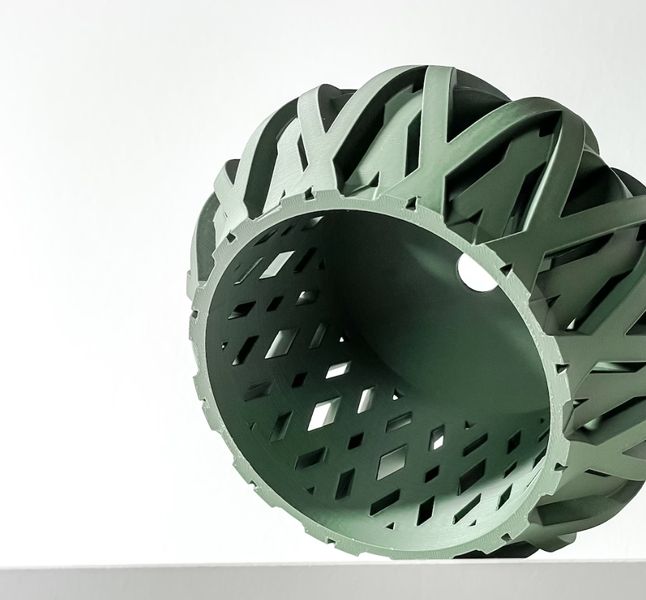 Горщик для орхідеї з дренажною системою для внутрішнього використання, унікальна ваза з використанням 3D-друку 3DORHID03 фото