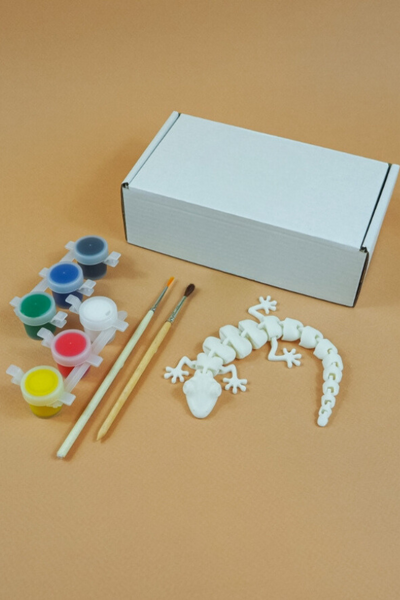 Игрушка Ящерица Гекон подвижный для раскрашивания 3Dpri01 фото