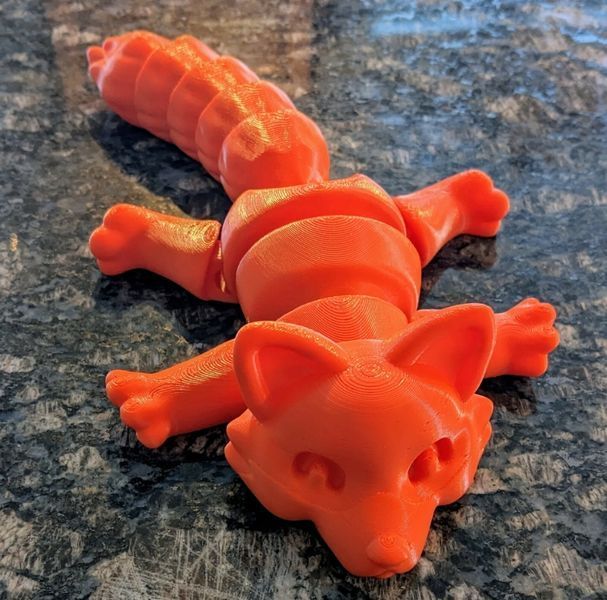 Лисиця рухома іграшка антистрес 3D 3Dtoy28 фото