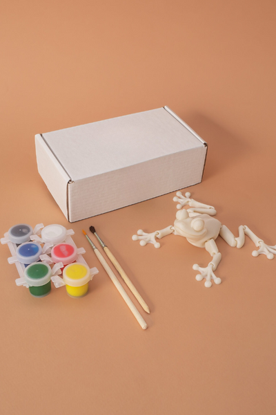 Игрушка Лягушка подвижная для раскрашивания 3Dpri03 фото