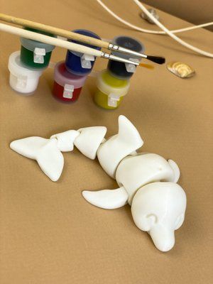 Игрушка Дельфин подвижный для раскрашивания 3Dpri05 фото