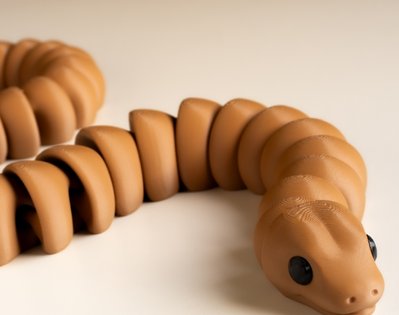 Змея подвижная с улыбкой 3D 3Dtoy11 фото