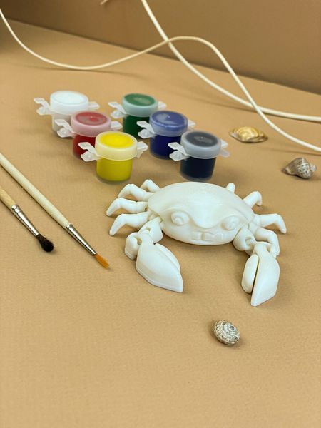Игрушка Краб подвижный для раскрашивания 3Dpri08 фото