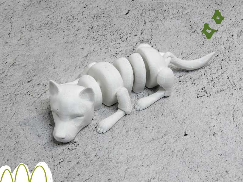 Іграшка Хаскі собака рухлива для розфарбовування 3Dpri09 фото