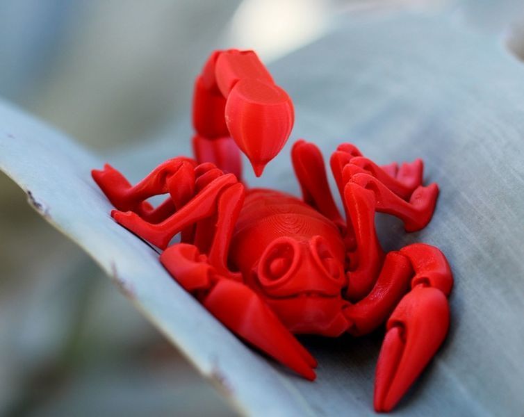 Скорпион игрушка подвижная 3D 3Dtoy24 фото