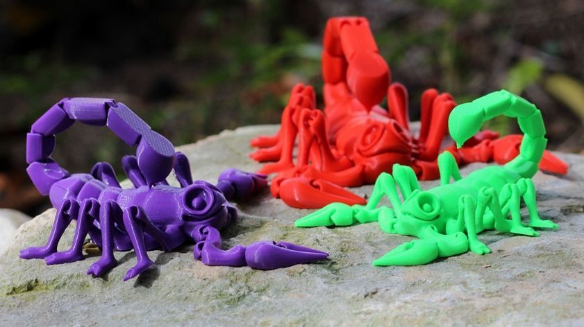 Скорпион игрушка подвижная 3D 3Dtoy24 фото