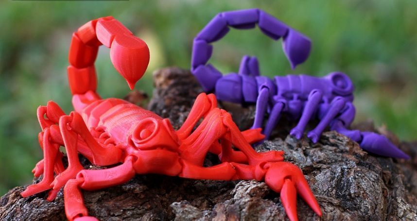 Скорпион игрушка подвижная 3D 3Dtoy24 фото
