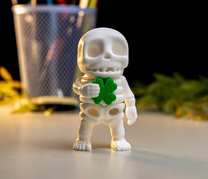 Скелет з трилистником Брелок 3D 3Dkey38 фото